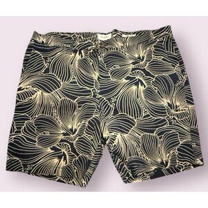 GOODFELLOW & CO. Short Men 40 Navy Floral Linden Stretch 9" Inseam